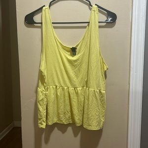 Wild Fable yellow cropped tank